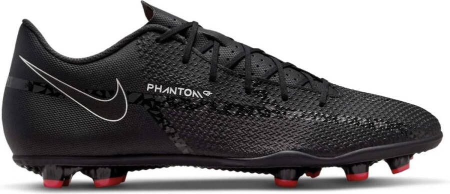 Nike Phantom GT2 Club MG Voetbalschoenen Zwart Bright Crimson Summit White Zwart Rood Phantom Voetbal Unisex
