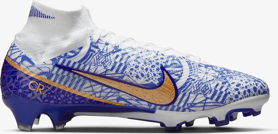 Nike Zoom Mercurial Superfly 9 Elite CR7 FG Voetbalschoenen (stevige ondergrond) Wit