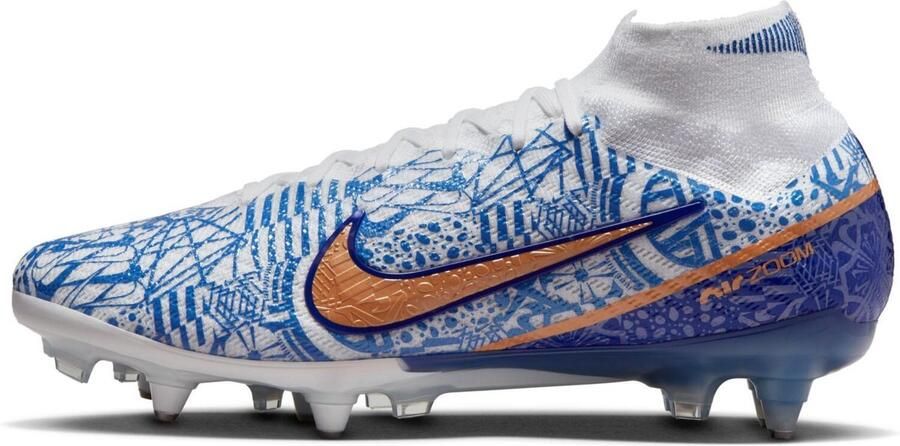 Nike Zoom Mercurial Superfly 9 Elite CR7 SG-Pro Anti-Clog Traction Voetbalschoenen (zachte ondergrond) Wit