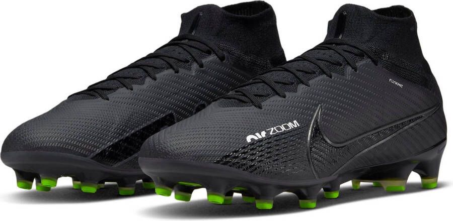 Nike Zoom Mercurial Superfly 9 Elite Gras Voetbalschoenen (FG) Zwart Grijs Neon Geel