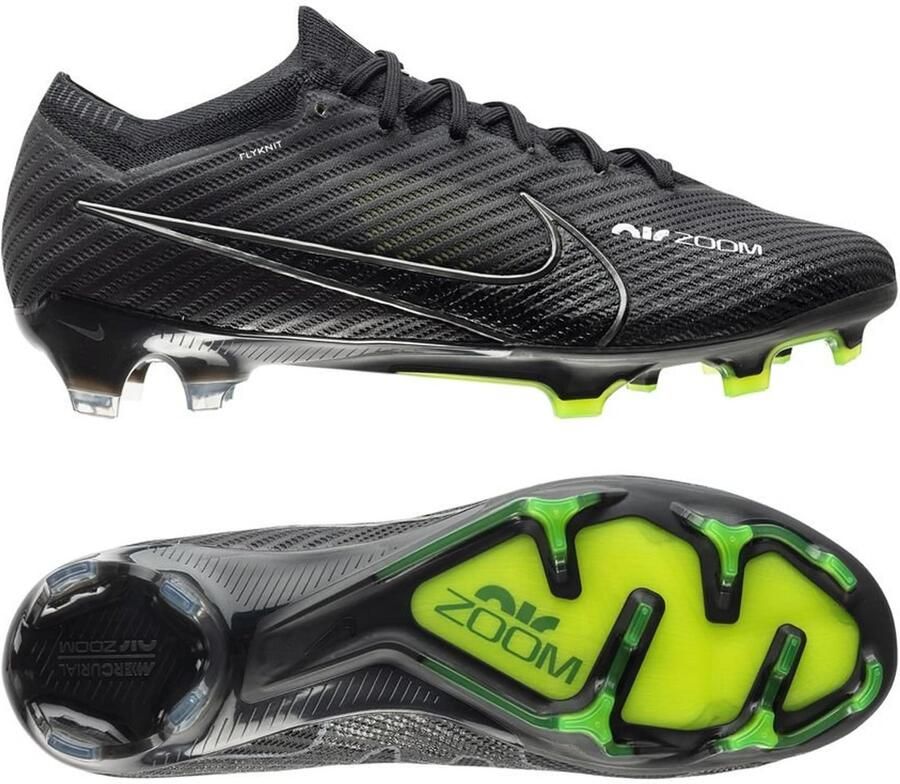Nike Zoom Mercurial Vapor 15 Elite FG Voetbalschoenen (stevige ondergrond) Zwart