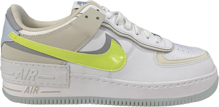 Nike Wmns Air Force 1 Shadow Basketball Schoenen white light lemon twist wolf grey maat: 40 beschikbare maaten:36.5 37.5 36 38.5 39 40 42 - Foto 2