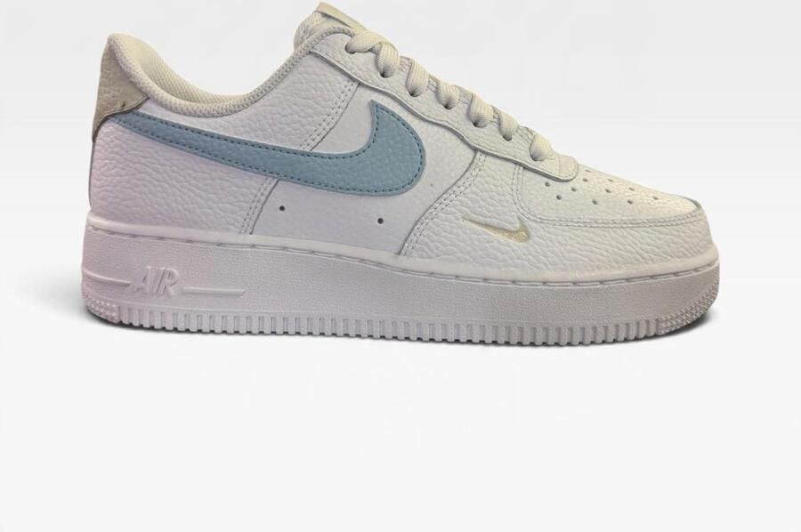 Nike Damesschoenen Air Force 1 '07 Next Nature White Light Bone Light Armoury Blue- Dames White Light Bone Light Armoury Blue