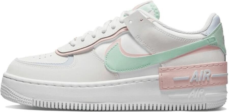 Nike Wmns Air Force 1 Shadow Basketball Schoenen white atmosphere mint foam football grey maat: 39 beschikbare maaten:37.5 38.5 39 40.5 41
