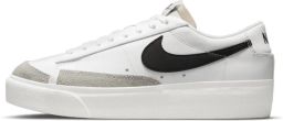 Nike Blazer Low Platform Wit Sail Team Orange Zwart Wit Oranje Blazer Lifestyle Unisex Sneakers