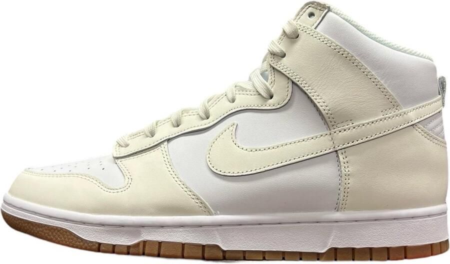 Nike Dunk High Dames White Gum Medium Brown Sail- Dames White Gum Medium Brown Sail - Foto 3