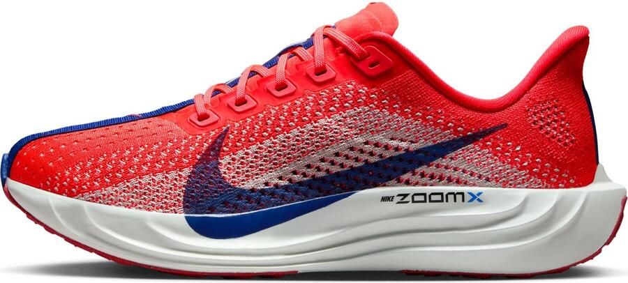 Nike W Pegasus Plus Hardloopschoenen Bright Crimson Deep Royal Blue 7.5 US