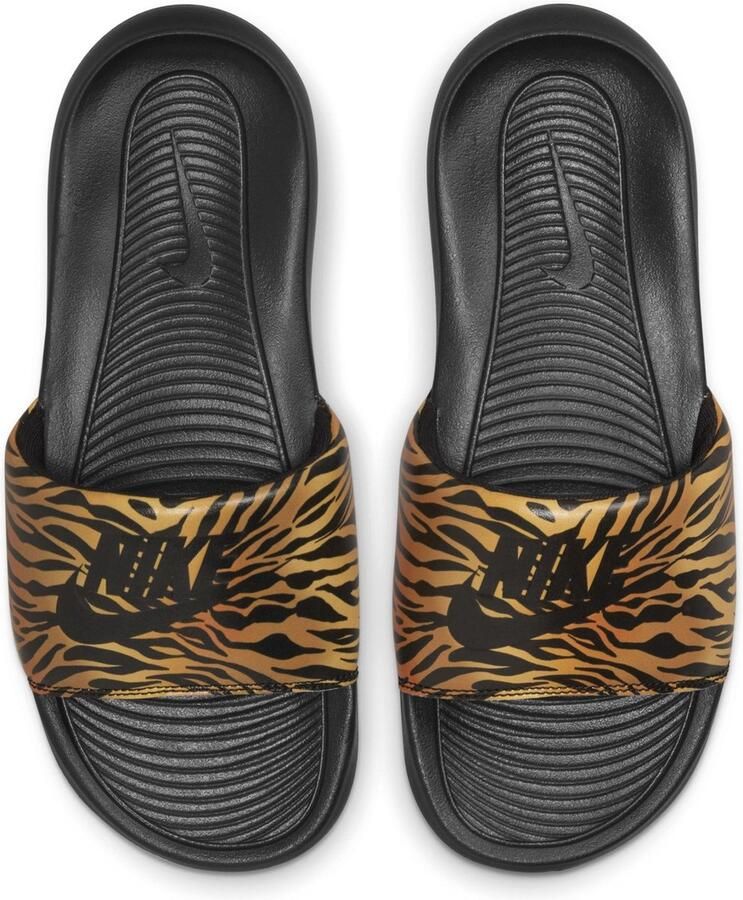 Nike Victori One Slipper met print voor dames Black Black Dames - Foto 5