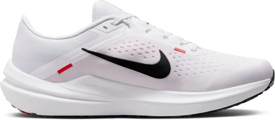 Nike Winflo 10 Hardloopschoenen Wit Light Crimson Zwart Wit Rood Winflo Hardlopen Heren Hardloopschoenen Doos zonder deksel