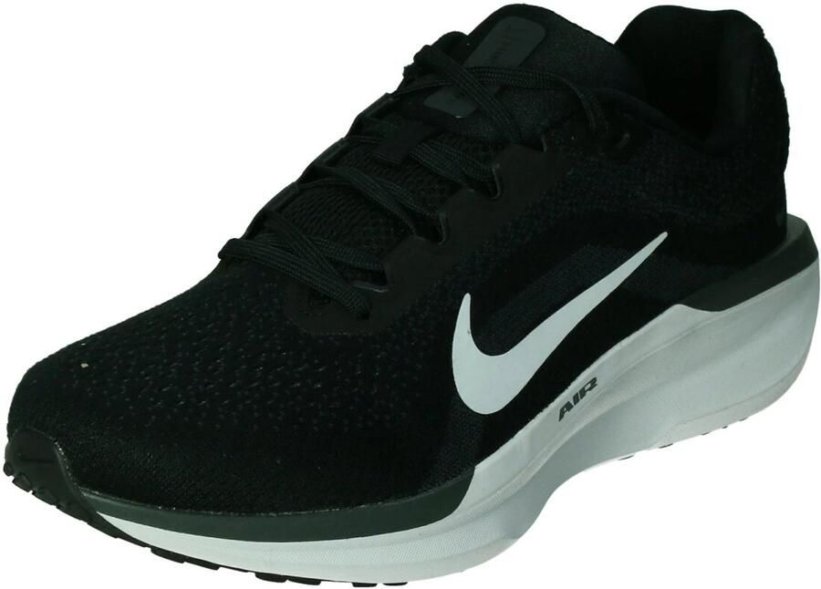 Nike winflo 11 mens hardloopschoen in de kleur zwart