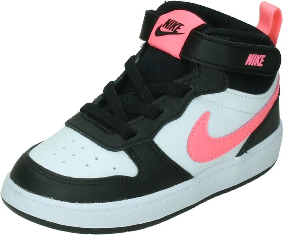 Nike Court Borough Mid 2 TDV Zwart-Roze-Wit