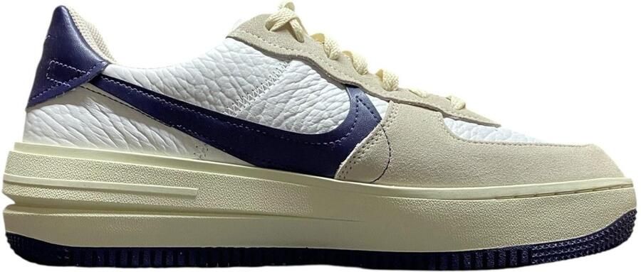 Nike Air Force 1 PLT.AF.ORM Sneakers Dames Wit beige Blauw - Foto 2