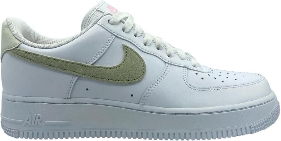 Nike Damesschoen Air Force 1 '07 White Sea Glass Arctic Punch Olive Aura- Heren White Sea Glass Arctic Punch Olive Aura