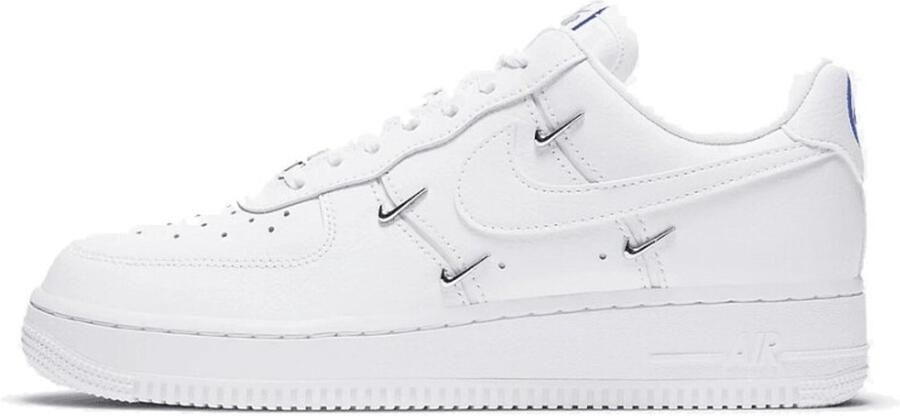`Nike Air Force 1 LX White Metallic Swooshes Sneakers Unisex Wit - Foto 5