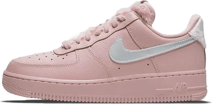 Nike WMNS Air Force 1 '07 Pink Sherpa Sneakers