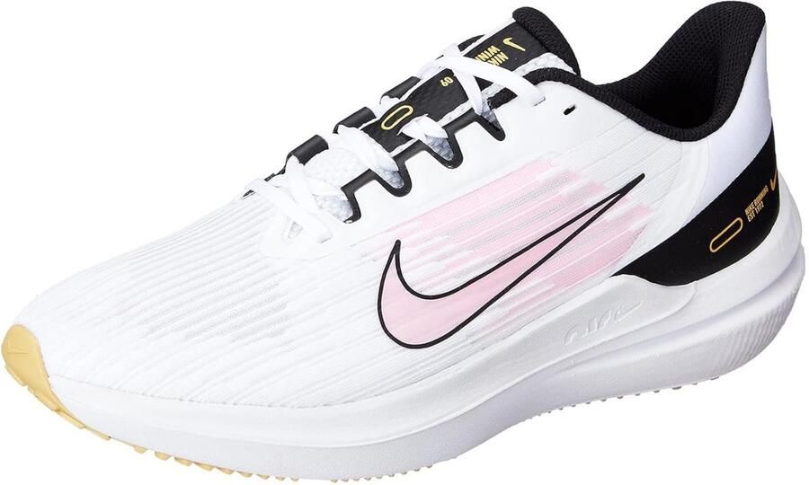 Nike Air Windflo 9 hardloopschoenen wit zwart roze - Foto 3