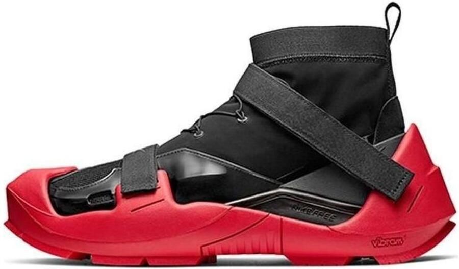Nike x MMW Free TR 3 Black University Red White Zwart Rood Free Training Heren Sneakers voor Mannen
