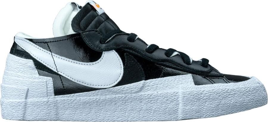 Nike Blazer Low X Sacai Blk Lakleder Zwart Fashion Wear Volwassen