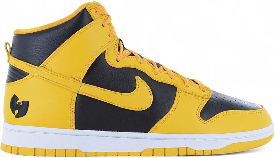 Nike x Wu-Tang Clan Dunk High Retro Heren Sneakers Premium Schoenen Geel-Zwart HJ4320