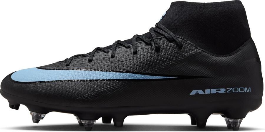 Nike ZM Superfly 10 Acad SG-Pro AC Voetbalschoenen Zwart IJsblauw