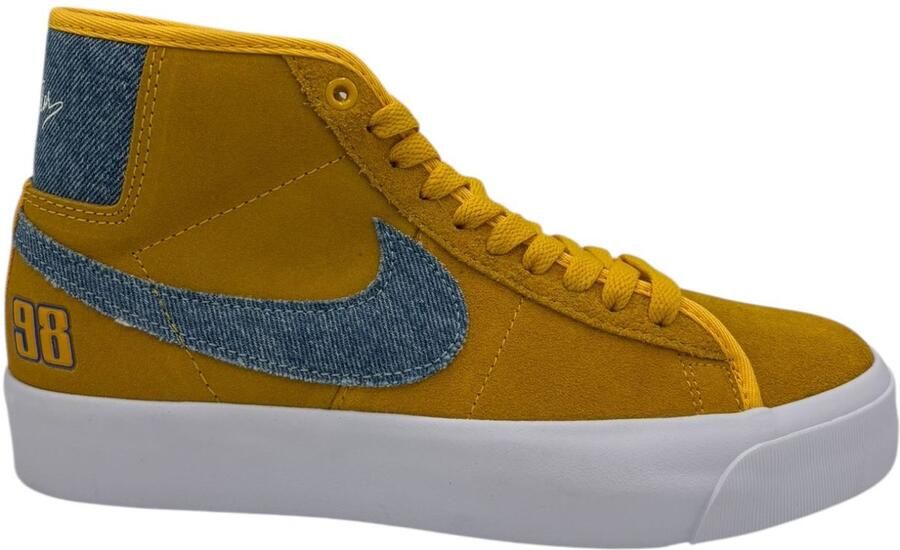 Nike Zoom Blazr Mid Pro GT Geel Demin