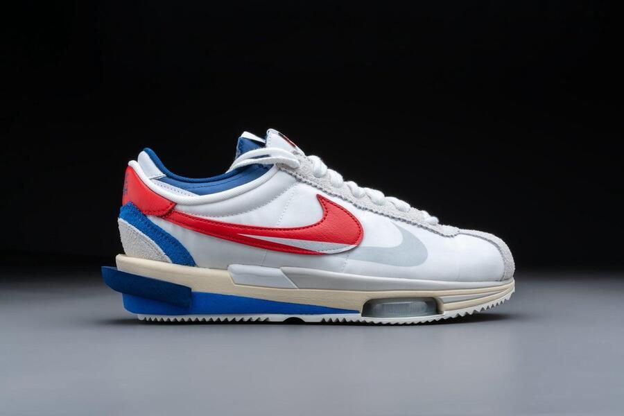 Nike Zoom Cortez SP Sacai White University Red Blue DQ0581-100 WIT Schoenen - Foto 5