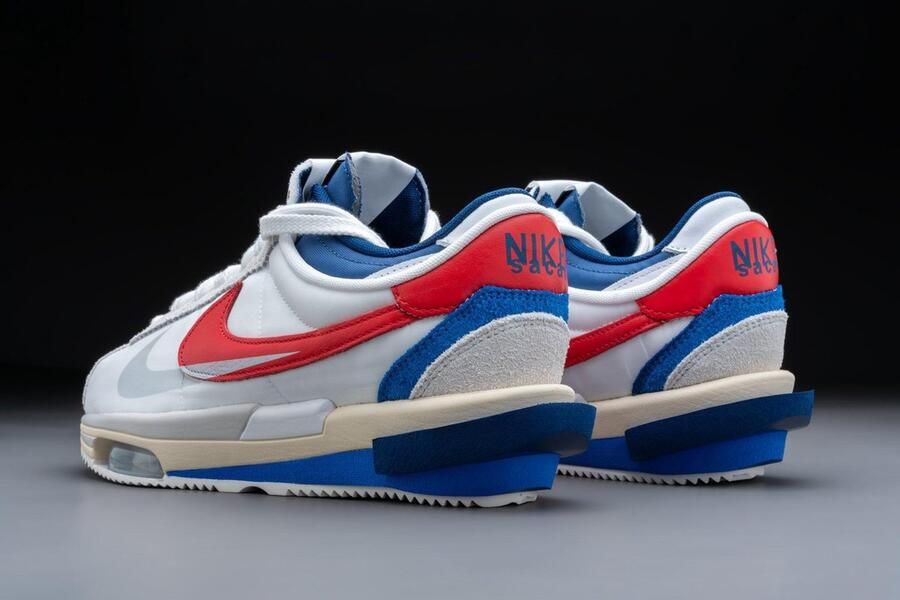 Nike Zoom Cortez SP Sacai White University Red Blue DQ0581-100 WIT Schoenen - Foto 7