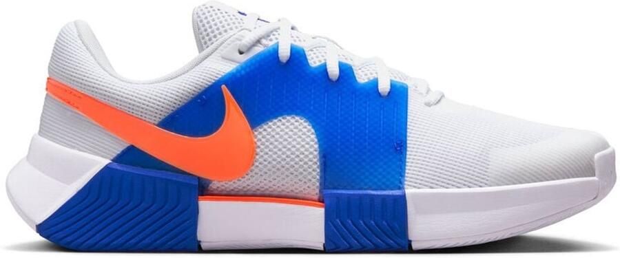 Nike Zoom GP Challenge 1 HC Tennisschoenen Wit Blauw Oranje