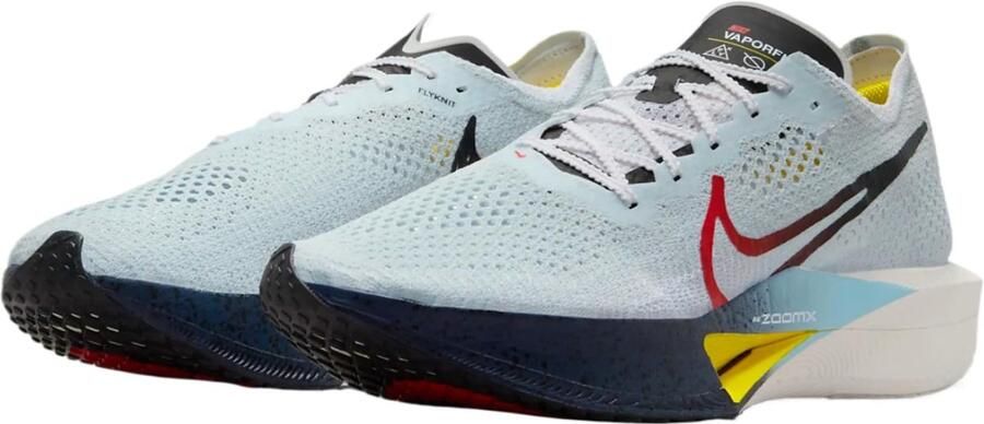 Nike Zoom Vaporfly Next% 3 M Hardloopschoenen voor heren Wit Snelrood-puur platina