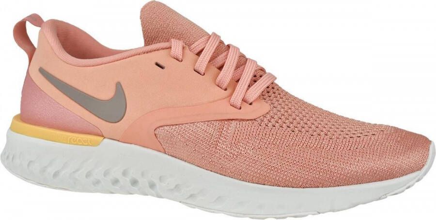 Nike Odyssey react 2 flyknit roze dames sneaker AH1016 - Schoenen.nl