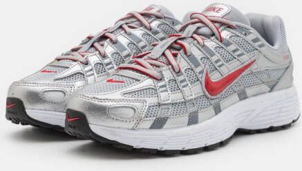 Nike P-6000 GS Metallic Silver Red White Sneakers Unisex Doos Zonder Deksel