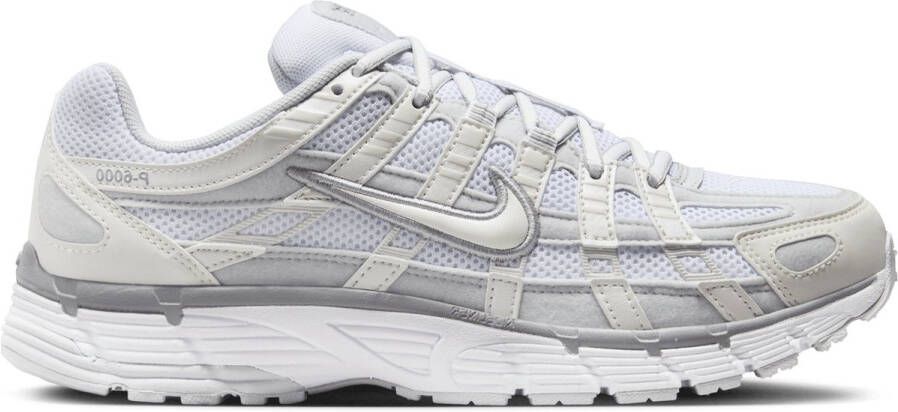 Nike P-6000 Metallic Summit White Pure Platinum Wolf Grey White- Metallic Summit White Pure Platinum Wolf Grey White