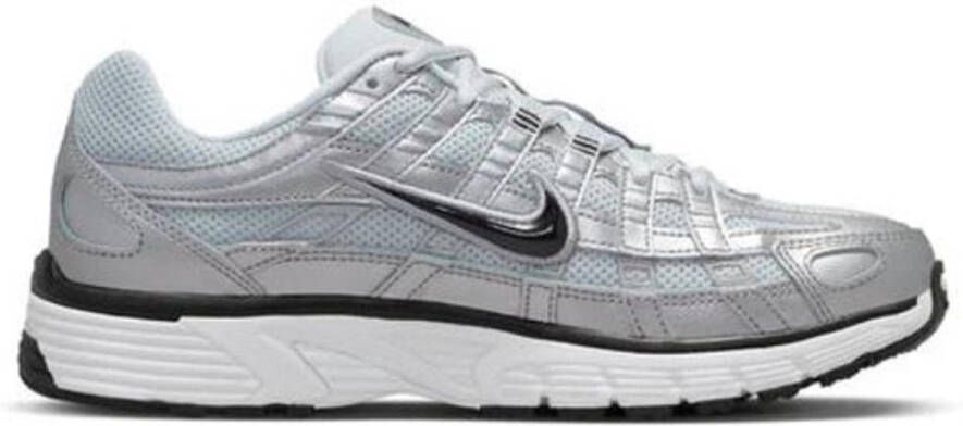 Nike P-6000 White Metallic Silver Pure Platinum Black- White Metallic Silver Pure Platinum Black