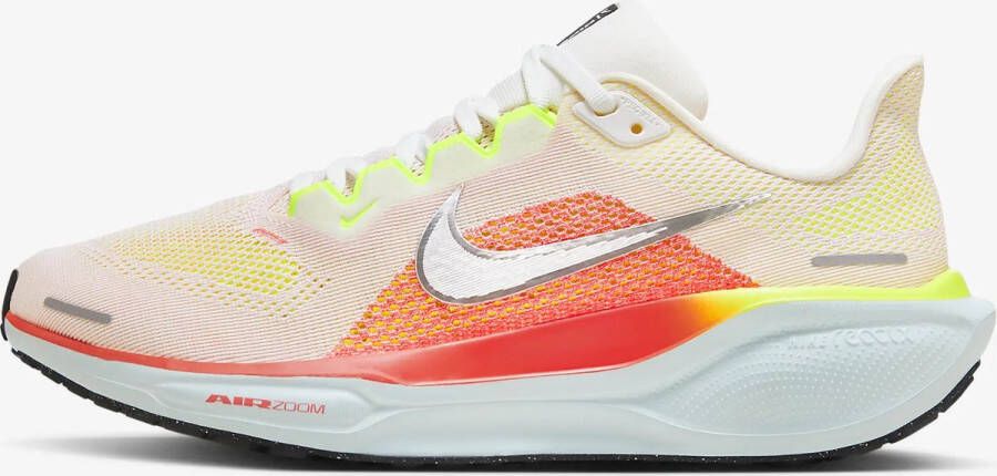 Nike Pegas Hardloopschoenen Dames Summit White Bright Crimson FD2723