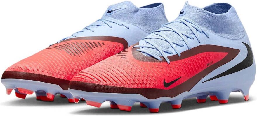 Nike Phantom 6 High Academy FG MG Voetbalschoenen Rood dessin