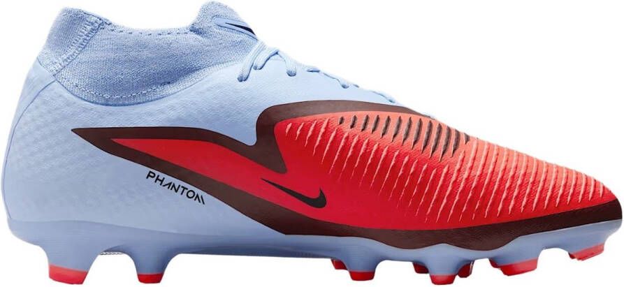 Nike phantom 6 high acad fg mg Voetbal schoen firm ground Blauw Rood