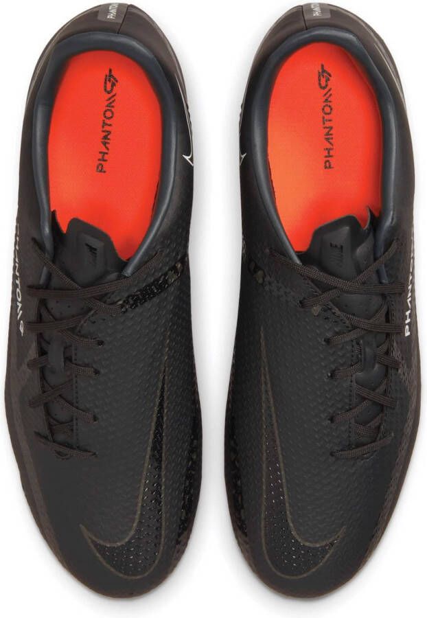 Nike Phantom GT 2 Academy FG Voetbalschoenen Black Summit White Bright Crimson Dark Smoke Grey
