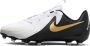Nike Phantom GX 2 Academy FG Low-top Kids White Metallic Gold Coin Black - Thumbnail 1