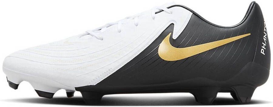 Nike Phantom GX 2 Academy Low-top FG White Metallic Gold Coin Black