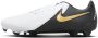Nike Phantom GX 2 Academy Low-top FG White Metallic Gold Coin Black - Thumbnail 2