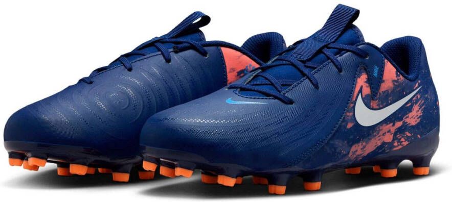 Nike jr phantom gx ii acad fg mg eh Voetbal schoen firm ground Blauw