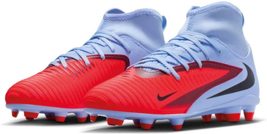 Nike jr phantom 6 high club fg mg Voetbal schoen firm ground Blauw