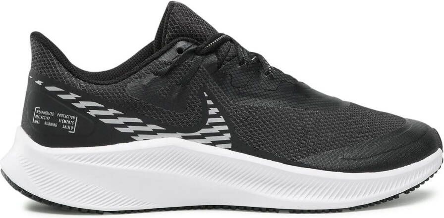 Nike Quest 3 Heren Black Dark Smoke Grey White Metallic Silver Heren