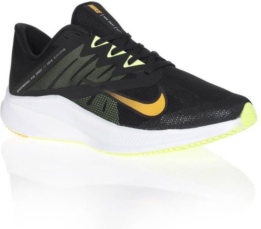 Nike Quest 3 Heren Black White Volt Glow University Gold Heren