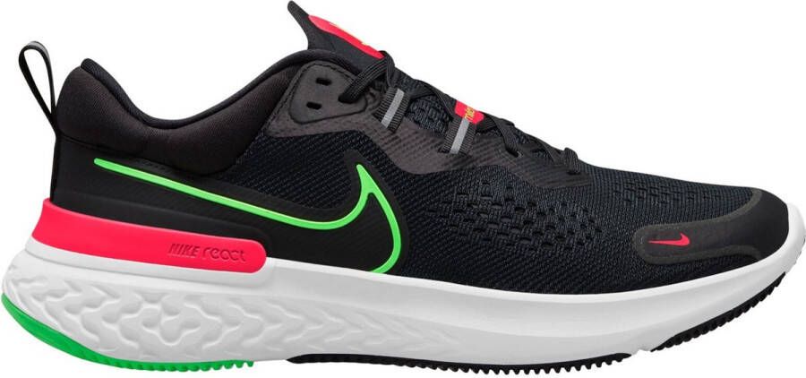 Nike React Miler 2 Hardloopschoenen voor heren(straat) Black Siren Red White Green Strike Heren