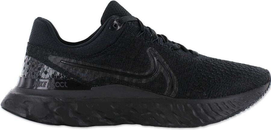 Nike React Infinity Run Flyknit 3 Hardloopschoenen voor heren(straat) Black Black Black