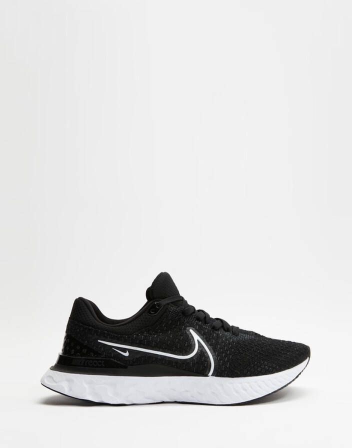 Nike React Infinity Run Flyknit 3 Hardloopschoenen voor heren(straat) Black White Heren