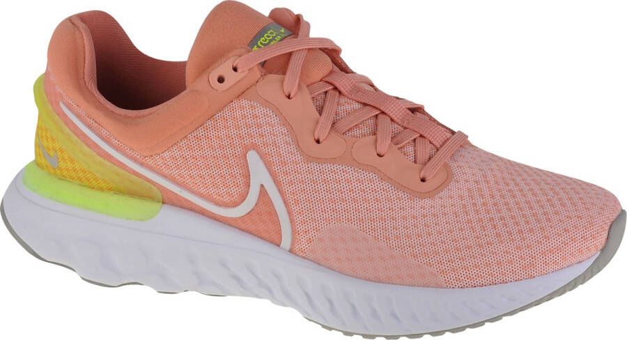 Nike React Miler 3 DD0491-800 Vrouwen Roze Hardloopschoenen