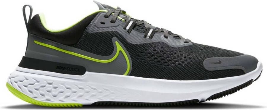 Nike React Miler 2 Sneakers Mannen Zwart Wit Groen