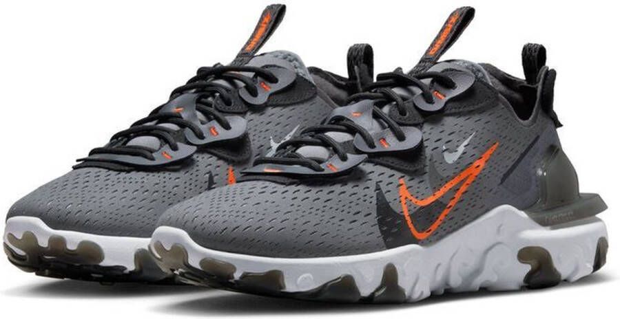 Nike React Vision Running Schoenen smoke grey black bright mandarin maat: 44.5 beschikbare maaten:44.5 45 46